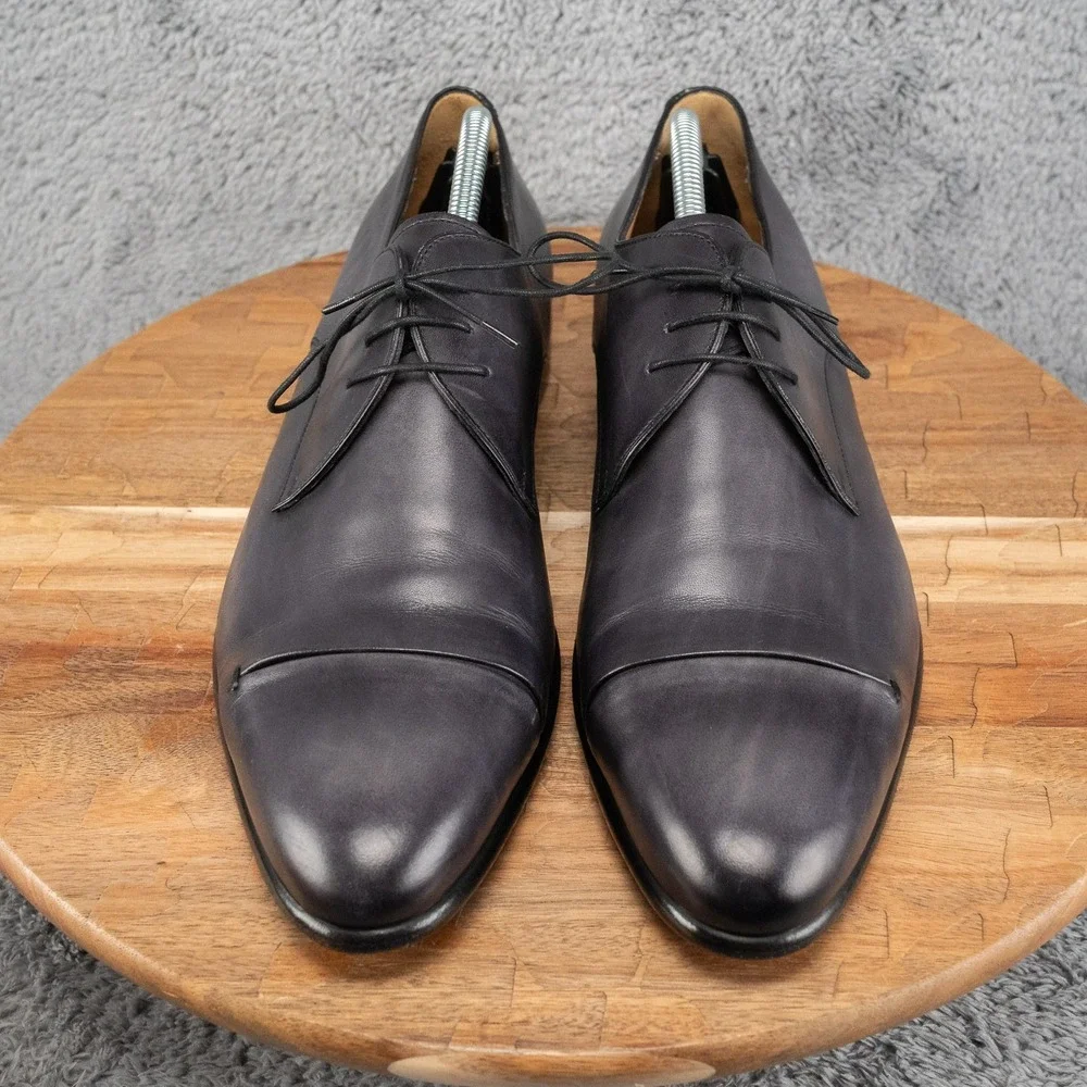 Berluti Galet Gaspard Oxford Smoky Grey Dress Shoes UK 10.5 US 11.5 EU 43.5 Calf